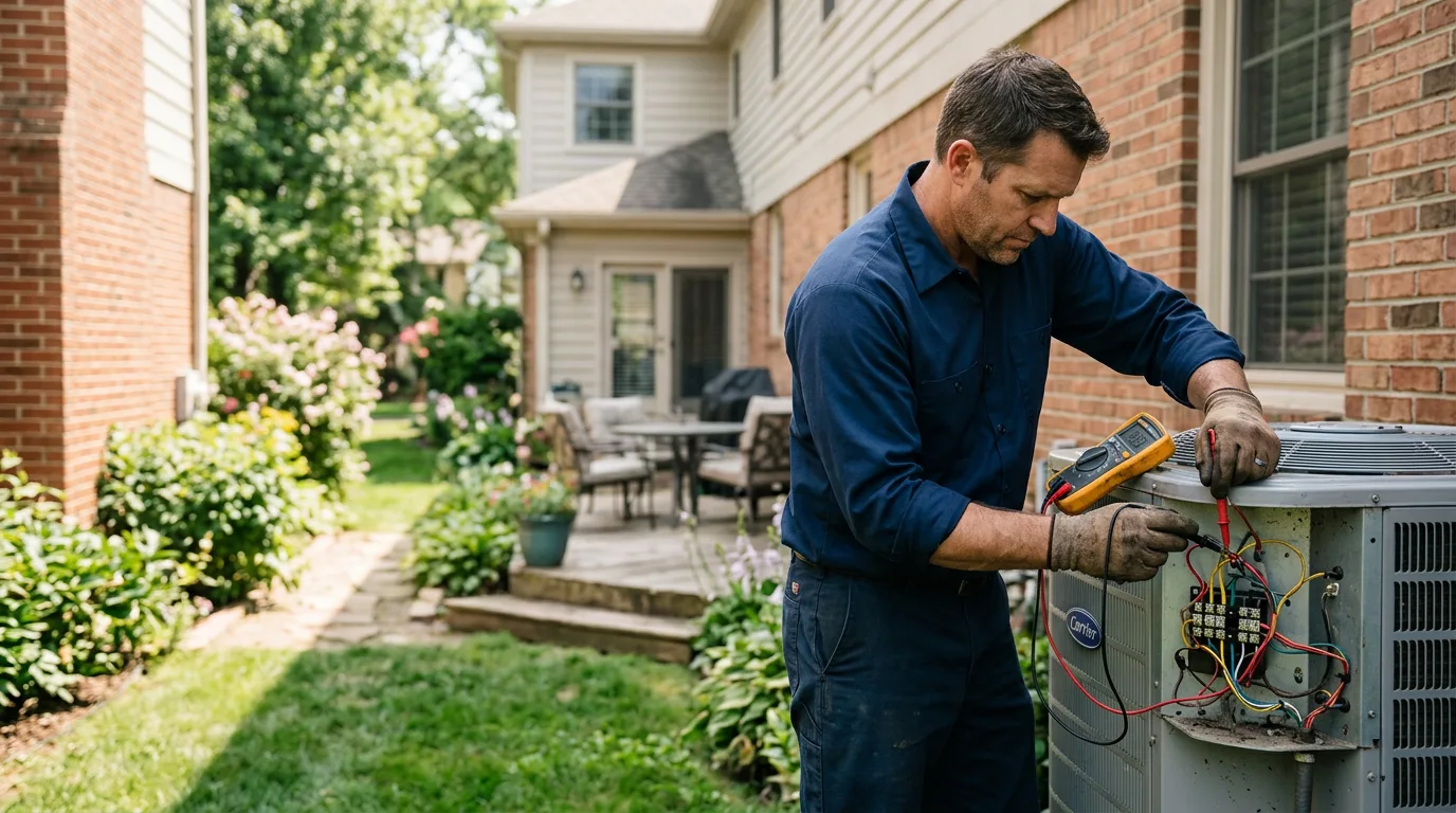 HVAC technician working near Enfield, CT